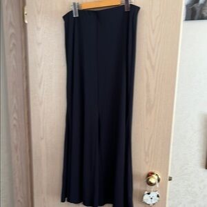 Elegant Dark Blue Maxi Skirt